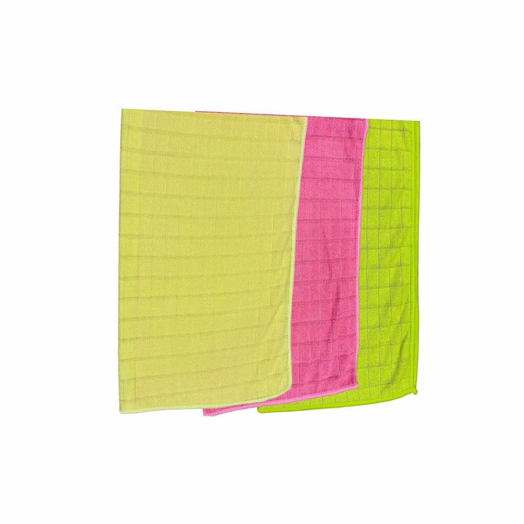 Flanela Microfibra 3 Peças Multiuso Limpeza Casa Cozinha Auto Carro Moto Bike Limpa Telas E Muito + - Imagem 2