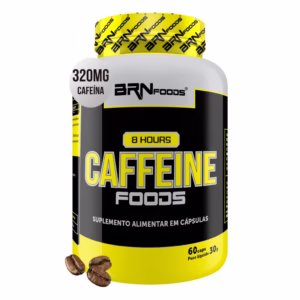 Cafeína 320mg 8 Hours Caffeine 60 Cápsulas - BRN Foods
