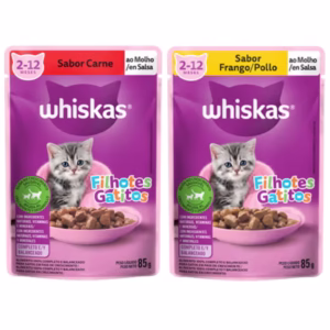 Sachê Whiskas Para Gatos Filhotes ao Molho 85 g