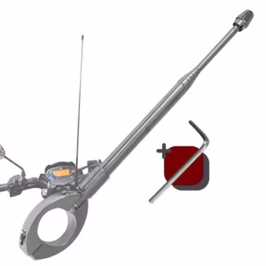 Antena Corta Pipa 6 Estagios Guidao 7/8 Cromado Inox Proteção Linha