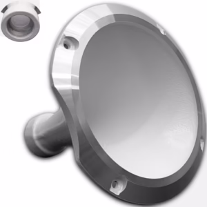 Corneta Hl 1425 Rosca Branco Aba Polido 1 Polegada Cone Driver Rosca para Som