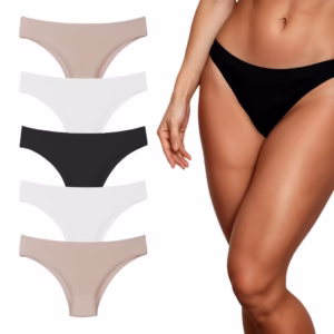 Kit 5 Calcinha Modelo Tanga em Algodão Confortável A10 Sortido