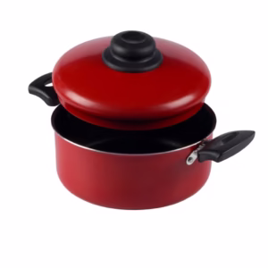 Caçarola Antiaderente Com Tampa 16Cm 1,4L Vermelho Nacional