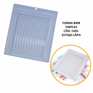 FORMA SIMPLES ESTOJO LÁPIS - CÓD.:1425  EM ACETATO BWB PARA BOMBOM DOCES DE CHOCOLATE, CONFEITARIA E DOCERIA/// SALDÃO..