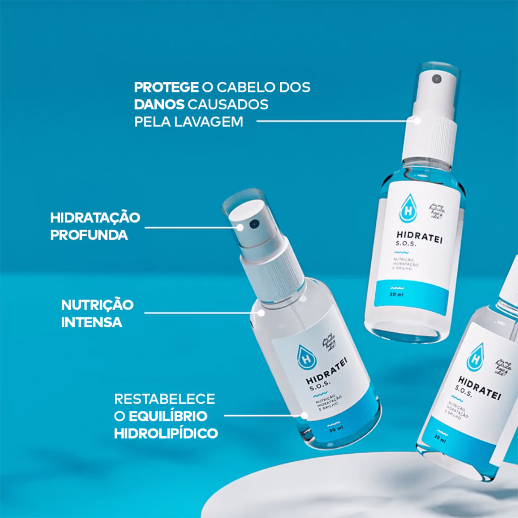 Kit Nutrição Capilar Hidratei - Hidratação e Maciez para seu Cabelo - Imagem 2