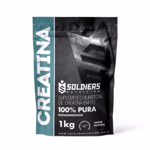 Creatina Monohidratada 1kg 100% Pura Importada Soldiers Nutrition Suplemento Performance Muscular Força