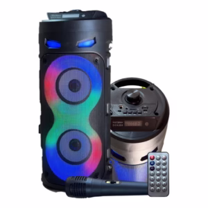 Caixa De Som Bluetooth Amplificada Portátil Microfone Caixinha Grande Usb Fm/Am Bateria