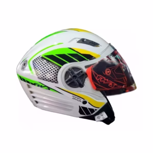 Capacete X Open Fw3 Aberto Branco Usa / Italy / Jamaica / Br