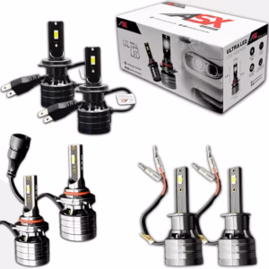 Lampada ultra led h7 h1 hb4 asx 10000lumens 6000k 3 Pares 70w