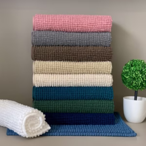 Tapete Banheiro Microfibra Dedinho Bolinha Antiderrapante O Mais Grosso do Mercado 38x58