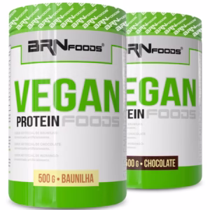 Kit 2x Vegan Protein 500g - Proteína Vegetal - BRNFOODS