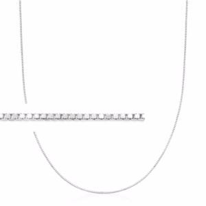 Colar Corrente 40cm veneziana prata 925 - 40cm fina prata legitima