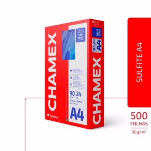 Papel sulfite A4 90g 210x297 com 500 folhas Chamex