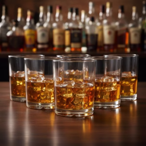 Copos Mirage On The Rocks, Copos Para Whisky 280ml, 6 Peças De Vidro - Ruvolo