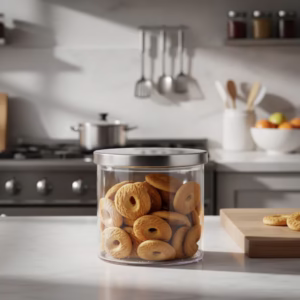 Pote de Vidro com Tampa de Metal, Pote Hermético P -  Ruvolo