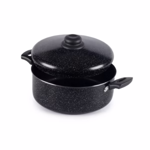 Caçarola Antiaderente Com Tampa 24Cm 4L Preto Nacional