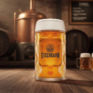 Caneca Para Cerveja Eisenbahn, Canecas de Vidro Para Chopp e Cerveja 1.25L - Ruvolo