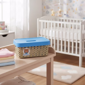Cesto com Tampa para Menino 4,5L Baby Usual Utilidades