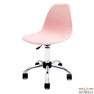 Cadeira Eames Giratoria Rodizio Office Cromada - Cores Diversas