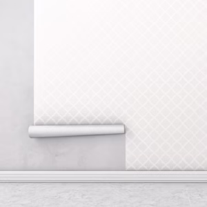 Papel de parede em tons cinza e detalhes em branco Para Sala e Quarto