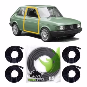 Kit 4 Borrachas Porta Lateral Fiat 147 Europa Panorama S Aba
