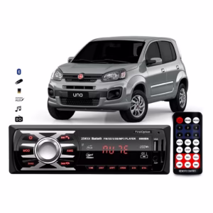 Aparelho Bluetooth usb Radio De Som Mp3 Fiat Uno Novo Pendrive