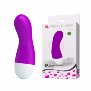 Vibrador Estimulador em Silicone com 30 Modos de Vibração e Carregamento via USB - Pretty Love Ian | 5,6 x 3,8 cm