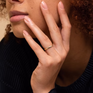 Vnox 1 Pç de Aliança Simples Minimalista Aliança de Casal para Casamento Noivado Aliança Unissex