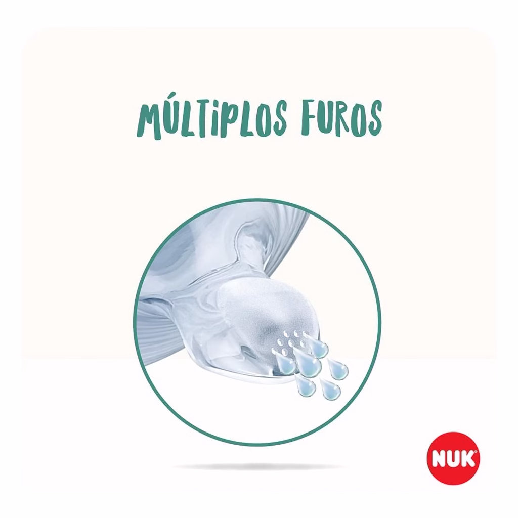 Kit 2 Bicos de Mamadeiras Smart Flow Líquidos Ralos 0m+ NUK - Imagem 2