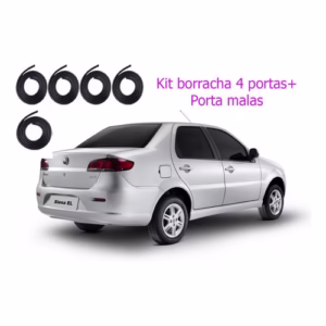 Kit Borrachas Vedação Siena 1997 1998 1999 2000 4porta+malas