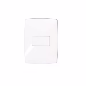 Conjunto Interruptor Simples Horizontal 10a 250v Placa 4x2 Branco Home Blux