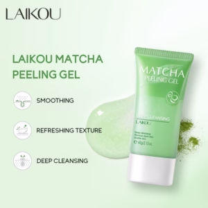 MATCHA Gel Esfoliante Descascar LAIKOU Creme De Limpeza Profunda , Para Remoção De Acne E Pele Suave 60g