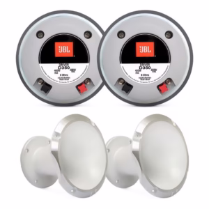 Kit 2 Driver JBL D350 Pancadão + 2 Cornetas JBL HL14-50 Branca