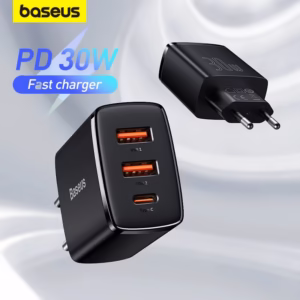 Carregador Baseus 30w Pd Carregamento Rápido Usb Tipo C Para iPhone 15 Pro Max
