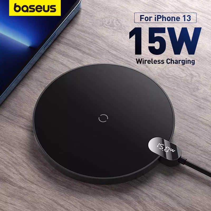 Baseus Digital LED Display Gen 2 Wireless Charger (15W)
