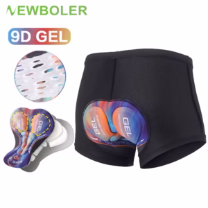 NEWBOLER Respirável 9D Gel Pad Calção Ciclismo de Bicicleta Underwear À Prova de Choque MTB Road Bike Shorts de Bicicleta Underpant Short Ciclismo Masculino