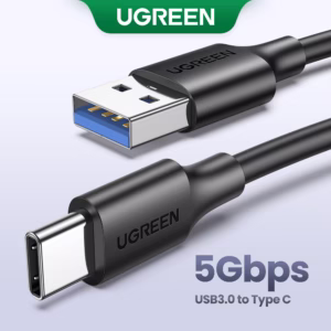 Cabo De Carregamento UGREEN USB Tipo C 5 Gbps Para Samsung Galaxy S9 Nota 8 9 Dados Rápido 3.0 3A Xiaomi 11