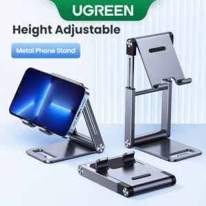 Suporte De Telefone UGREEN Celular De Alumínio De Mesa Ajustável Para iPhone 14 Pro Max XR , iPad , Até 11 Polegadas