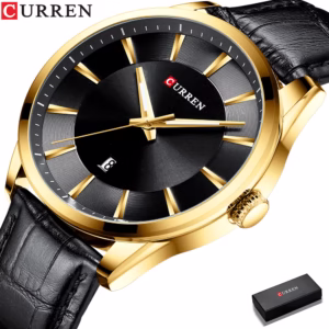 Relógio de Pulso CURREN Quartzo com Pulseira de Couro com 45mm Masculino / Relógio de Pulso de Luxo / Reloj Hombres 8365