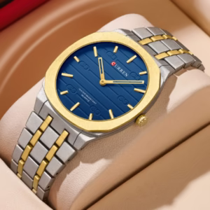 CURREN Relógio Masculino À Prova D'água Movimento Quartzo Econômico Cinta De Aço Inoxidável Estilo Moda Esportiva Casual Design Clássico Simples 8444 X