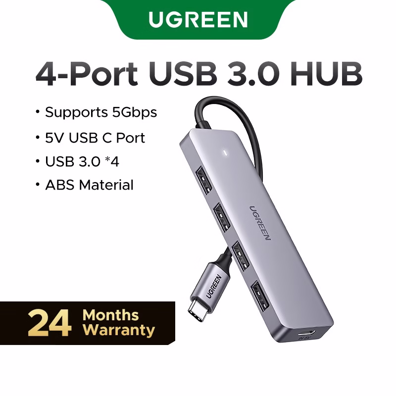 UGREEN USB C Hub Tipo 3.1 Adaptador 3.0 Xiaomi pad 5/5pro , Macbook , Dell , Lenovo , Google , Samsung Galaxy S23 S22 S9