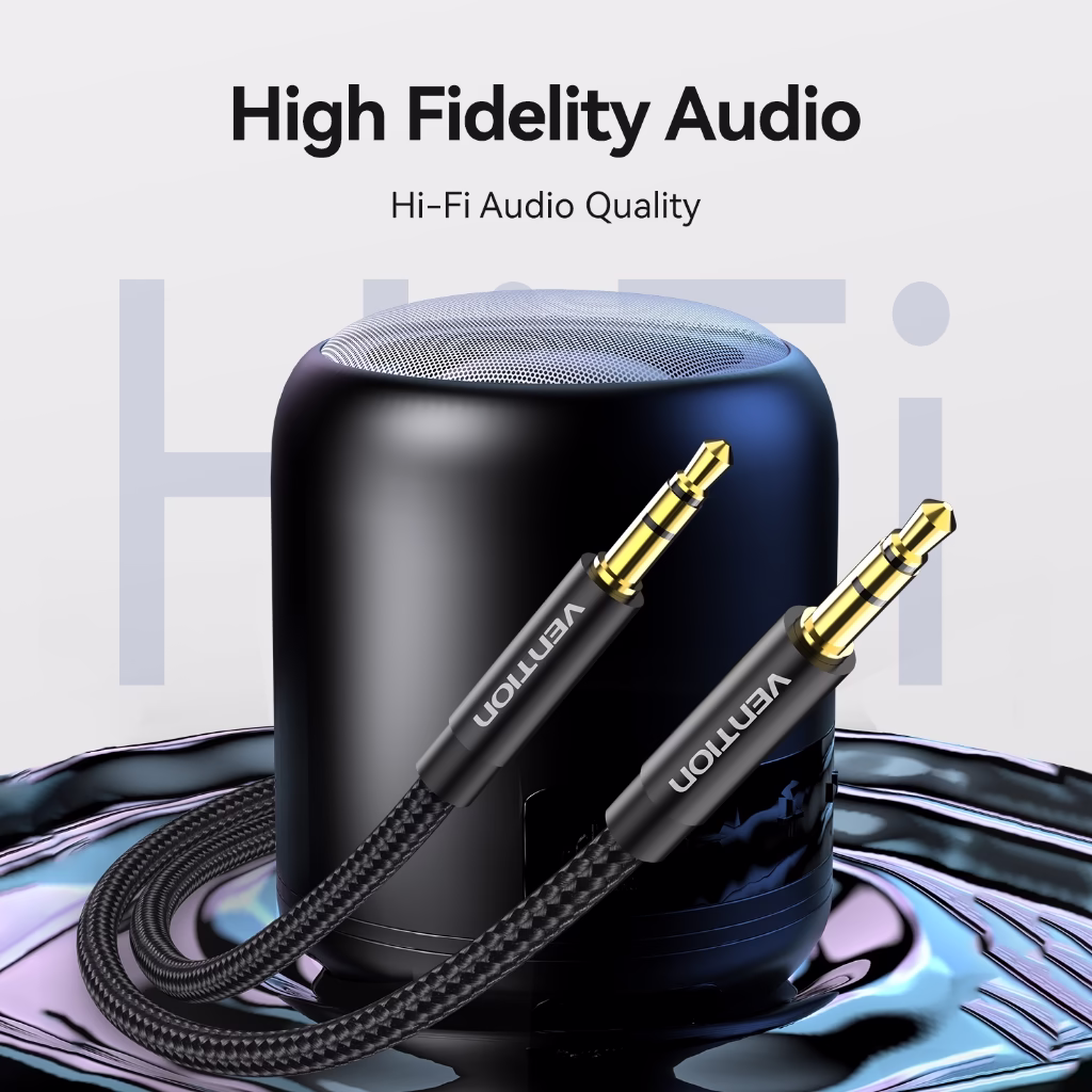 Vention 3,5 mm Auxiliar Audio Cable Jack 3,5 mm AUX Cable for Earphones iPods phones Car Home Stereo - Imagem 2