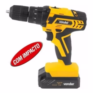 Furadeira e Parafusadeira de Impacto 12v com Maleta e Acessórios PFV012I Vonder
