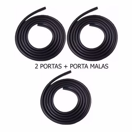 Borracha Vedação Fiesta Hatch 1999 2000 2001 2 Porta + Malas - Imagem 2
