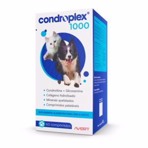 Suplemento Condroplex 1000 Cães E Gatos C/ 60 Comprimidos