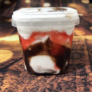 50 pote com lacre 220 ml quadrado bolo no pote doces temperos ( chocobraz )