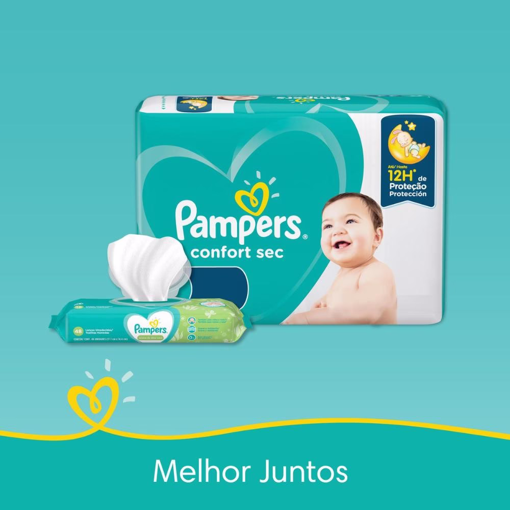 Kit Fralda Pampers Confort Sec Super Tamanho XG com 232 unidades - Imagem 2
