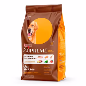 Ração Quatree Supreme Cães Adultos Raças Médias e Grandes Frango e Batata Doce - 15kg