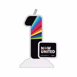 Vela Temática Festa Now United N°1 - 01 Unidade - Festcolor - Rizzo Festas