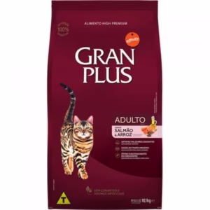 Ração Gran Plus Gatos Ad Salmão E Arroz 10,1Kg